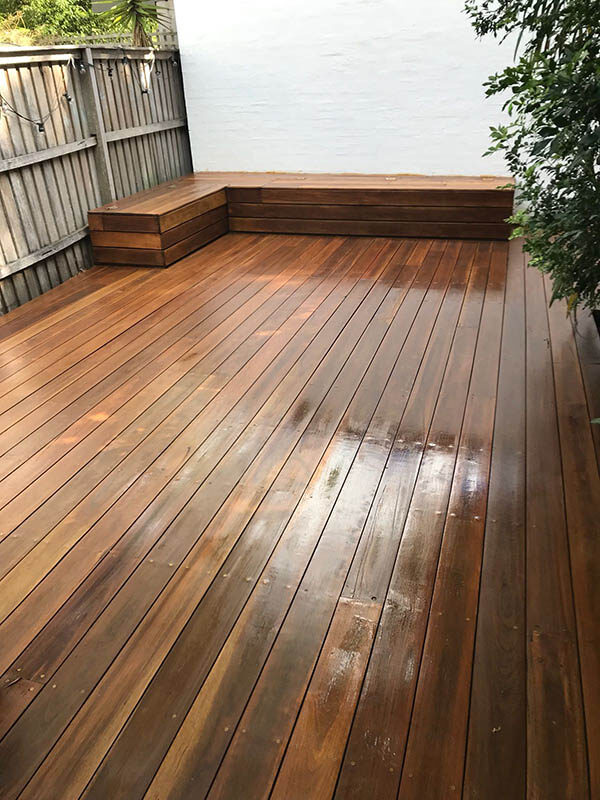 Decking before and after